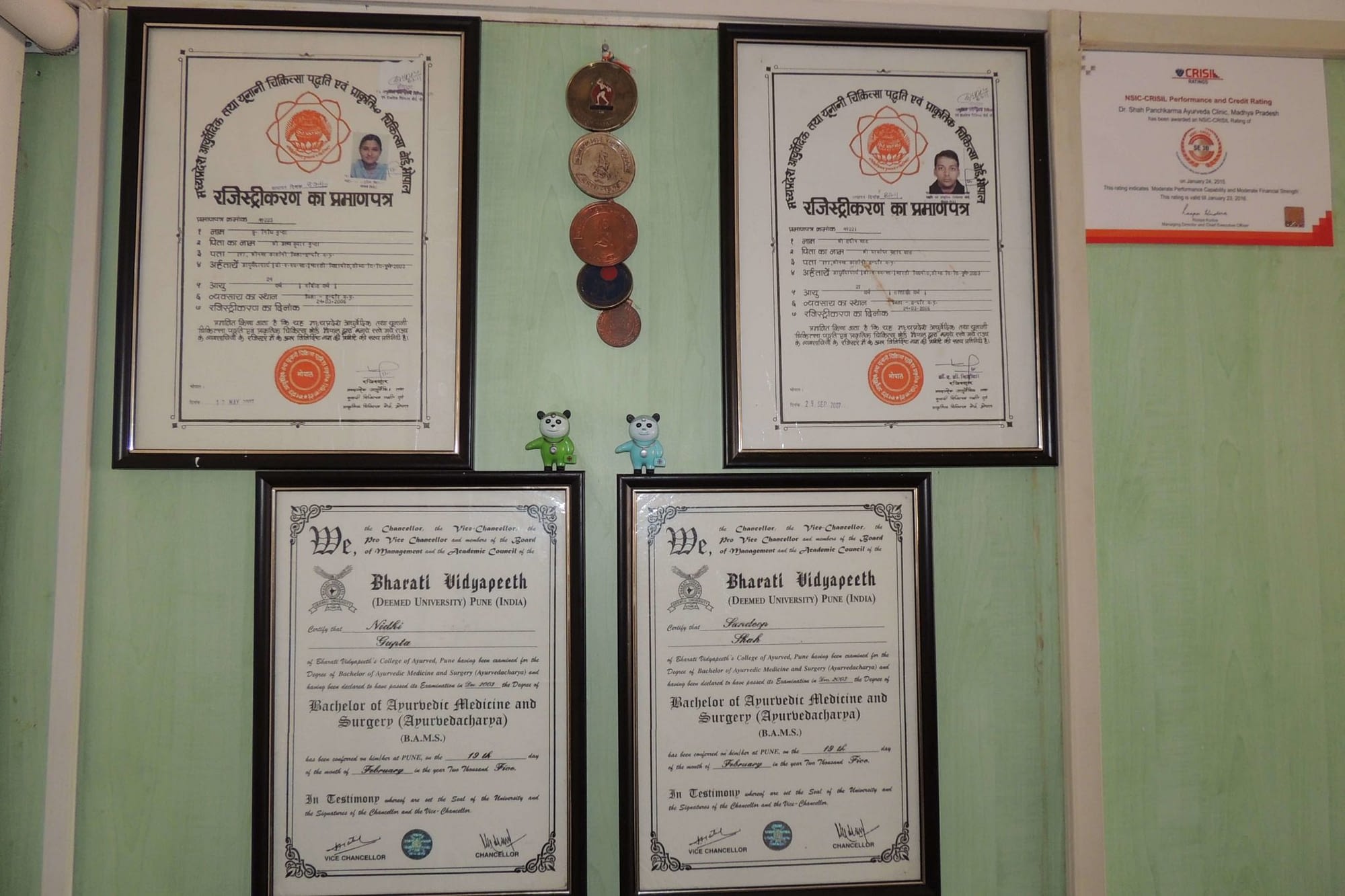 Dr Sandeep Shah Certificates